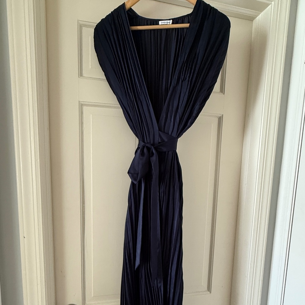 Unsubscribed Navy Wrap Dress